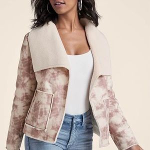 Venus Faux-Suede Tie-Dye Coat